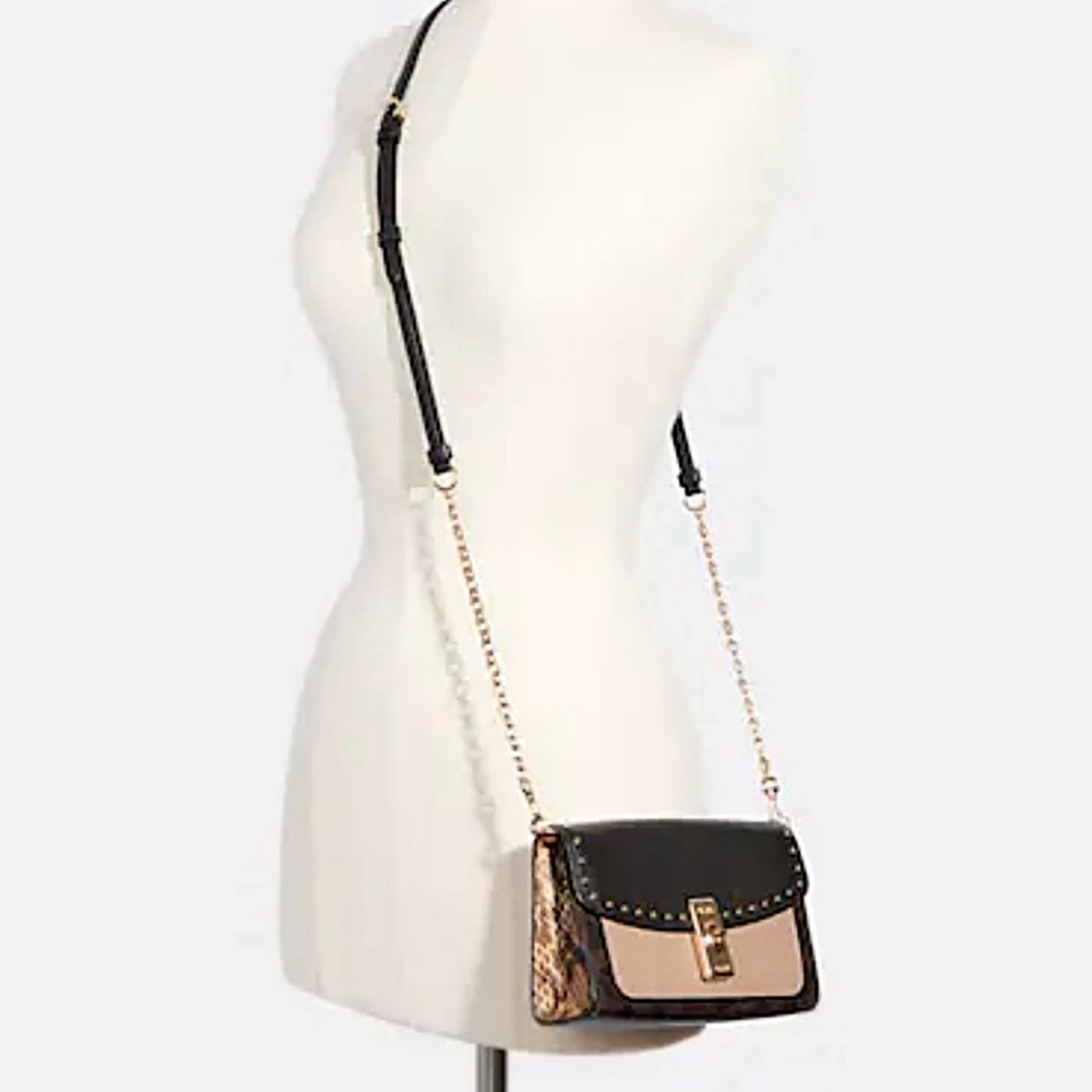 Lane Crossbody In Signature Canvas With Rivets - Picture 3 of 5